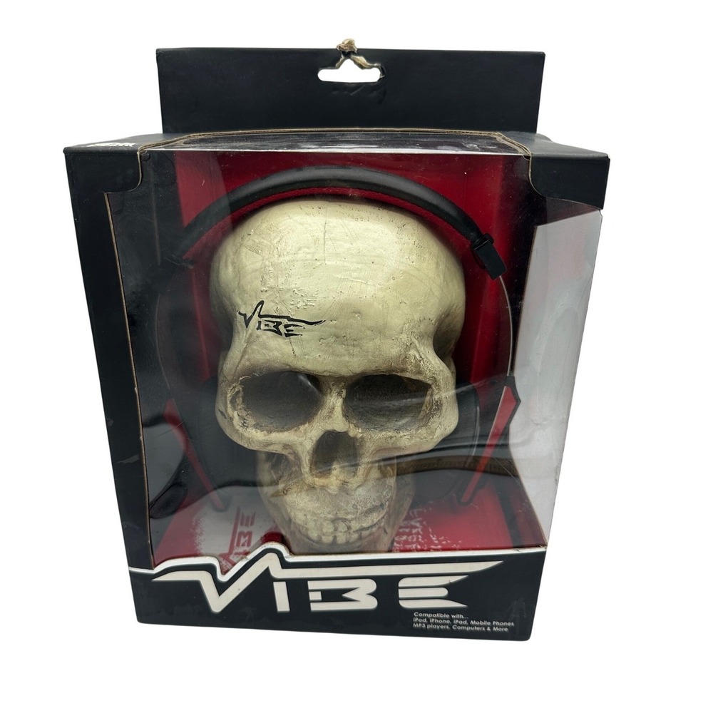 VIBE BlackDeath‎ Extreme Bass Headphones Unisex OS Black Good VHBLACKDEATH2-V1